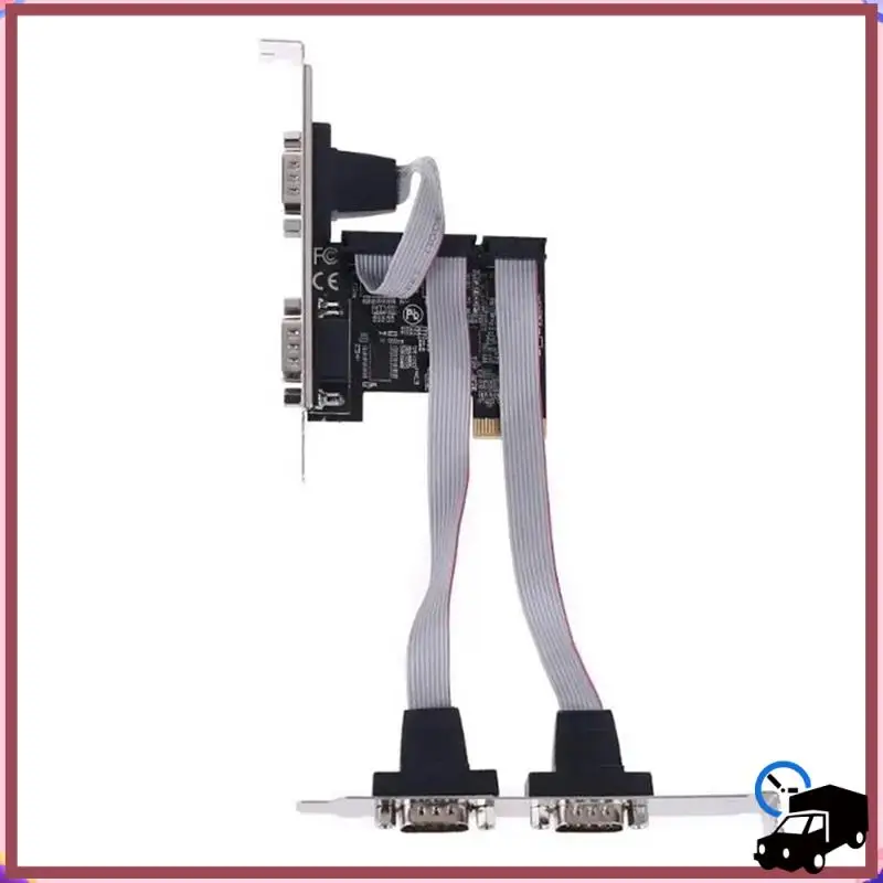 

Эффективная плата PCI-E на 4-портовую последовательную карту RS232 AX99100, чип DB9 COM, адаптер расширения Riser, преобразователь для настольного ПК