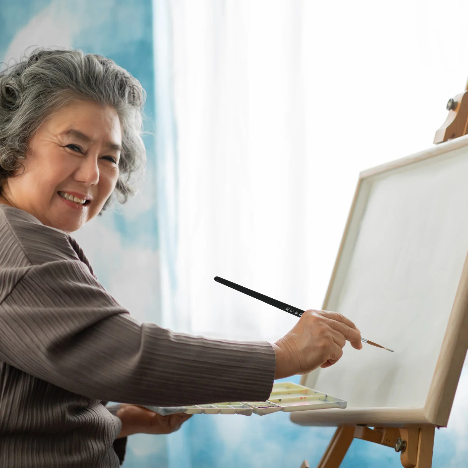 

11Pcs Wolf Hair Detail Paintbrushes Fine Tip Watercolor Drawing Pens Set for Professional Artists Beginners Oil Painting