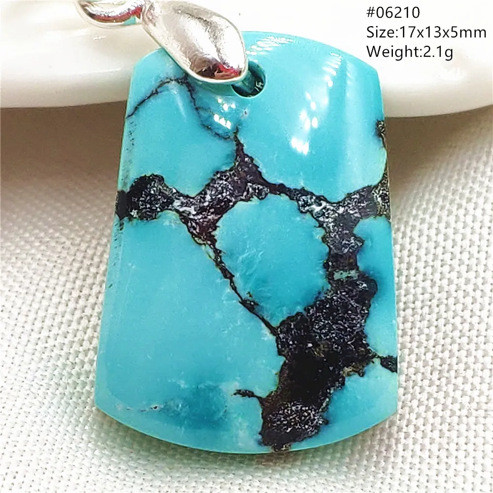 Genuine Natural Turquoise Blue Pendant Oval Water Drop 20x15x10mm Women Men Turquoise Necklace Pendant Jewelry AAAAA
