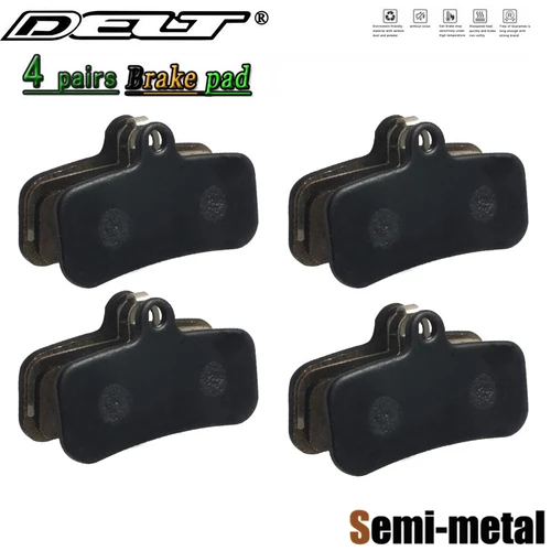 DELT 4 pares de pastillas de freno de disco de bicicleta, para XTR,XT,ZEE,SAINT,M8120,M8020,M7120,M6120,M820,M810,M640,MT520,MT420