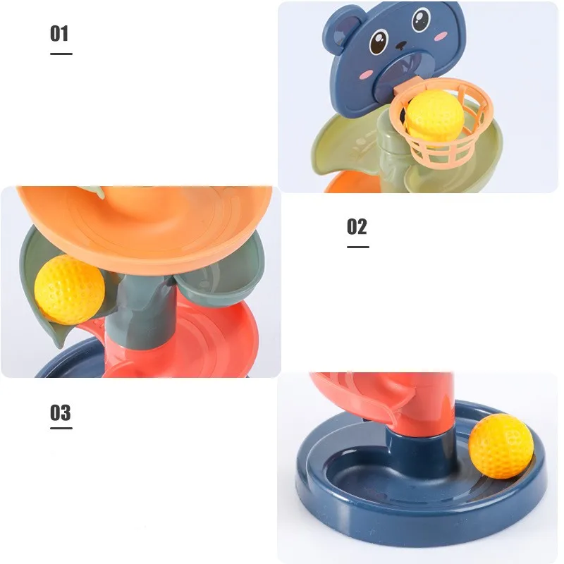 Montessori Baby Toy Children Montessori Educational Toys For Babies Rolling Ball Stacking Track Baby Education Toys Children