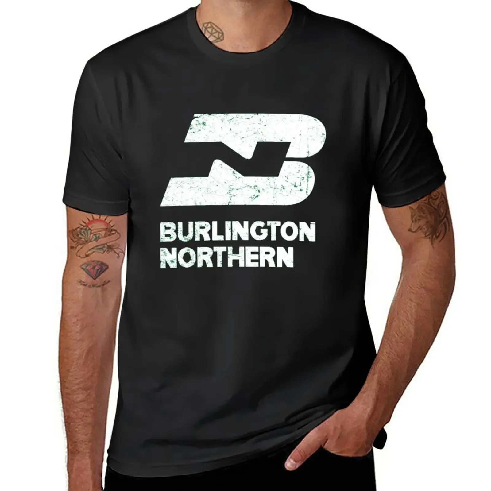 Burlington Northern Railroad T-Shirt tees for a boy summer tops mens t shirts