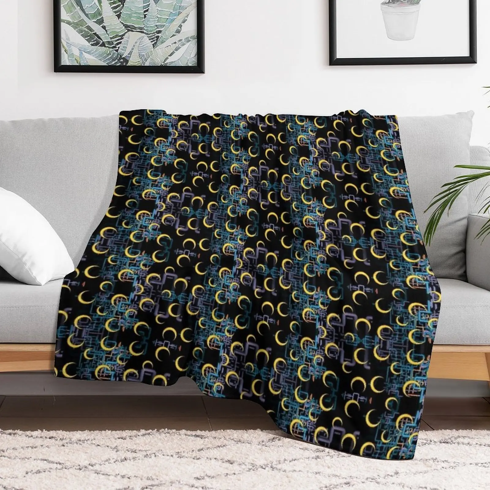 Dan Flashes pattern cool tim robinson #1 Throw Blanket Decorative Throw Designers Blankets