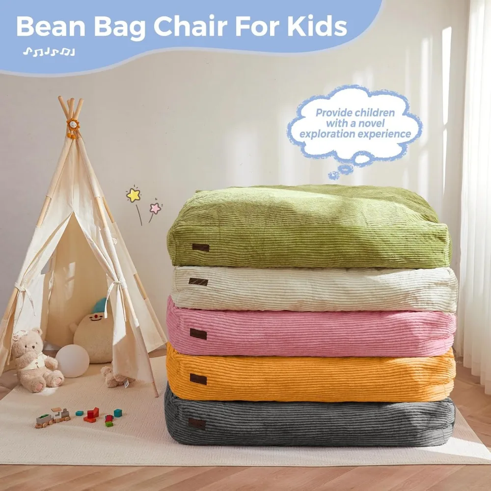 كرسي وسرير بين باج قابل للتحويل للأطفال، قماش سروال قصير قابل للغسل في الغسالة