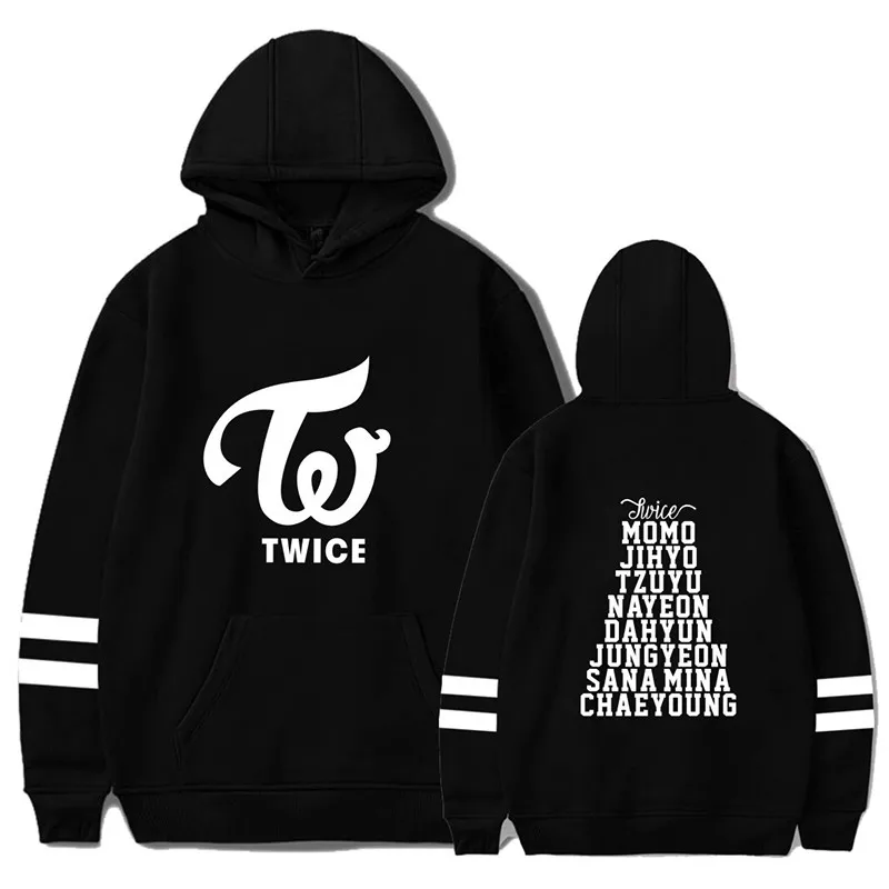 

New arrival Simple Style Personality Casual Team Twice Hoodies For Men/Women Plus Size Streetwear Fashion Clothing Boy/girl Tops