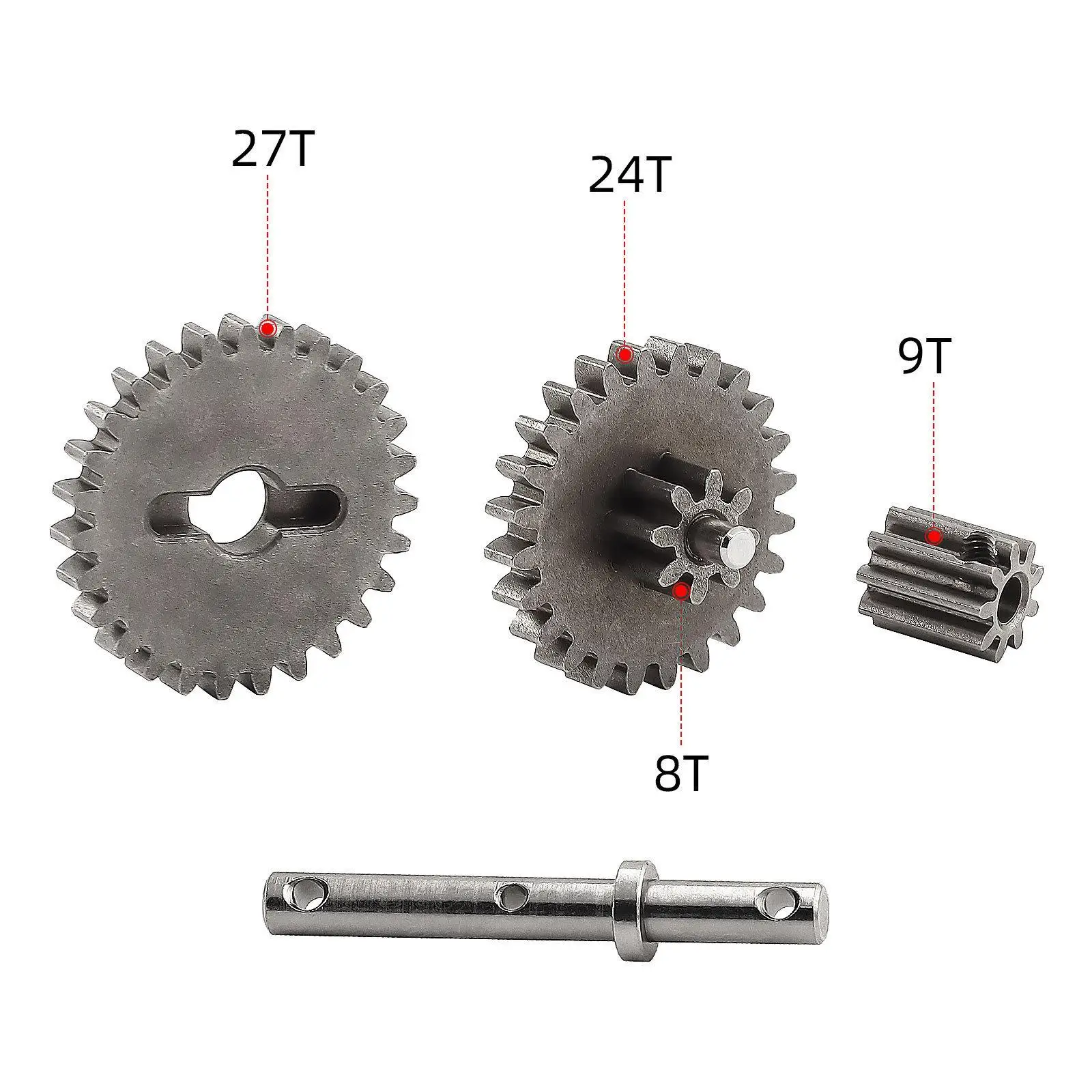 

RC Crawler Car LCG Gearbox Aluminum Alloy Transmission Sturdy Easy to Install Parts for Off Road Metal RC Car