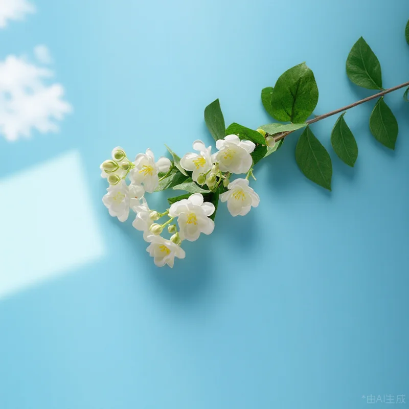 

Artificial Flowers White Jasmine Bouquet Fake Bride Decoration Practical Long Lasting Easy Carry DIY Accessories Living