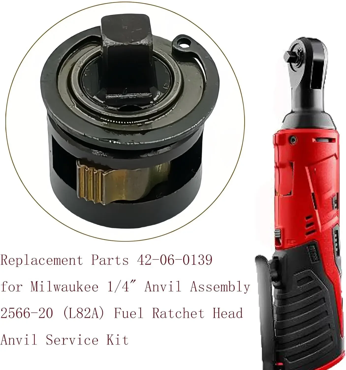 yes42-06-0139 Chuck Kit Replacement for Milwaukee 2566-20 1/4