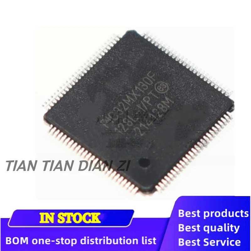 1pcs/lot PIC32MX130F128L-1/PT PIC32MX130F128L-I/PT TQFP100 ic chips in stock