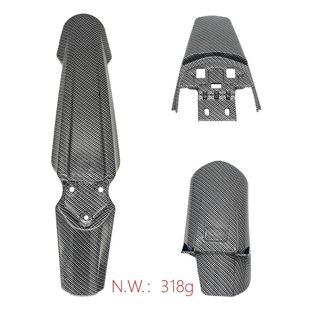 

1pcs Motocross Mudguards Wheel Mudguard Mudflap Cover Dirt Bike Accessories Heat Resistance PP Plastic Carbon Fiber Color