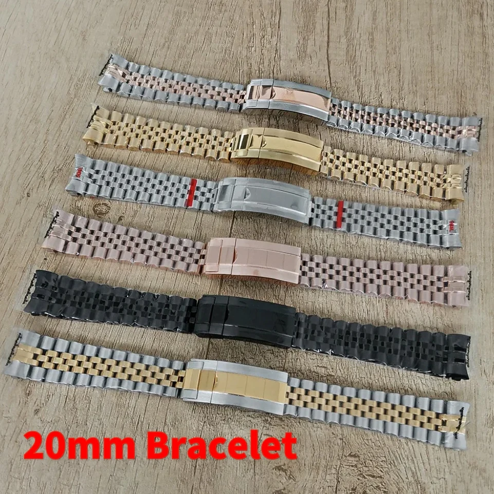 

High quality 20mm 316L stainless steel SUB submarine folding strap, women's and men's bracelets, watch accessories, strap tools