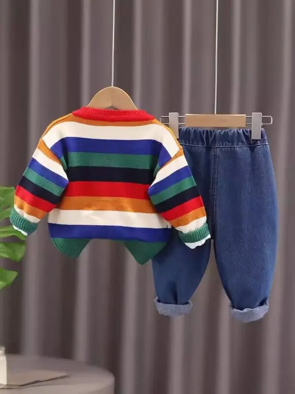 Tracksuit For Boy Sets Children Clothes Set ForBoy Sports Suit Hoodies and Pants 2Pcs Junior Kids 2 3 4 6 8 10 Year 2024 New