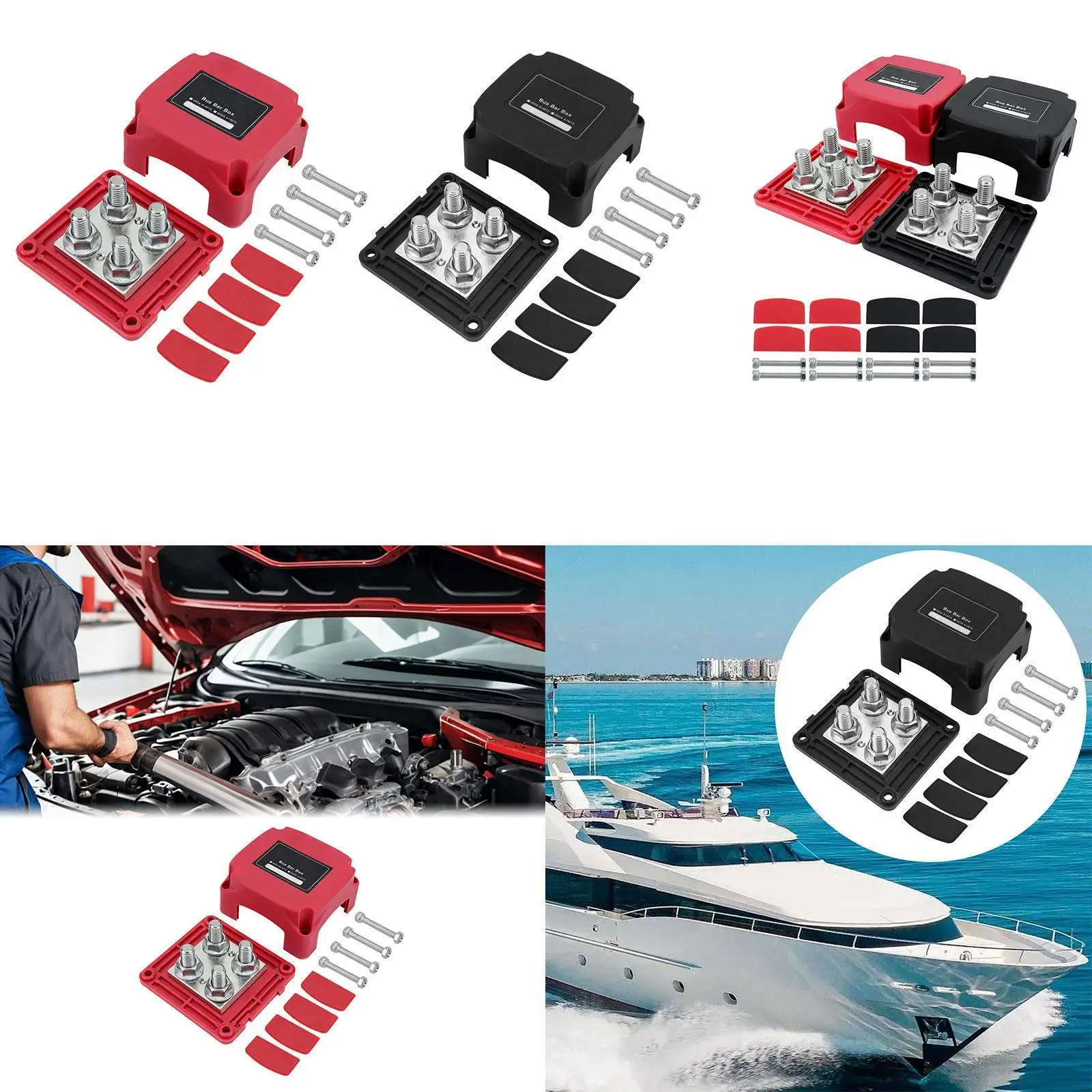 

Шина 400А, клеммная колодка распределения питания, клеммная колодка зуммера, клеммная колодка для прицепа на колесах, лодки, солнечной проводки, автомобиля M10