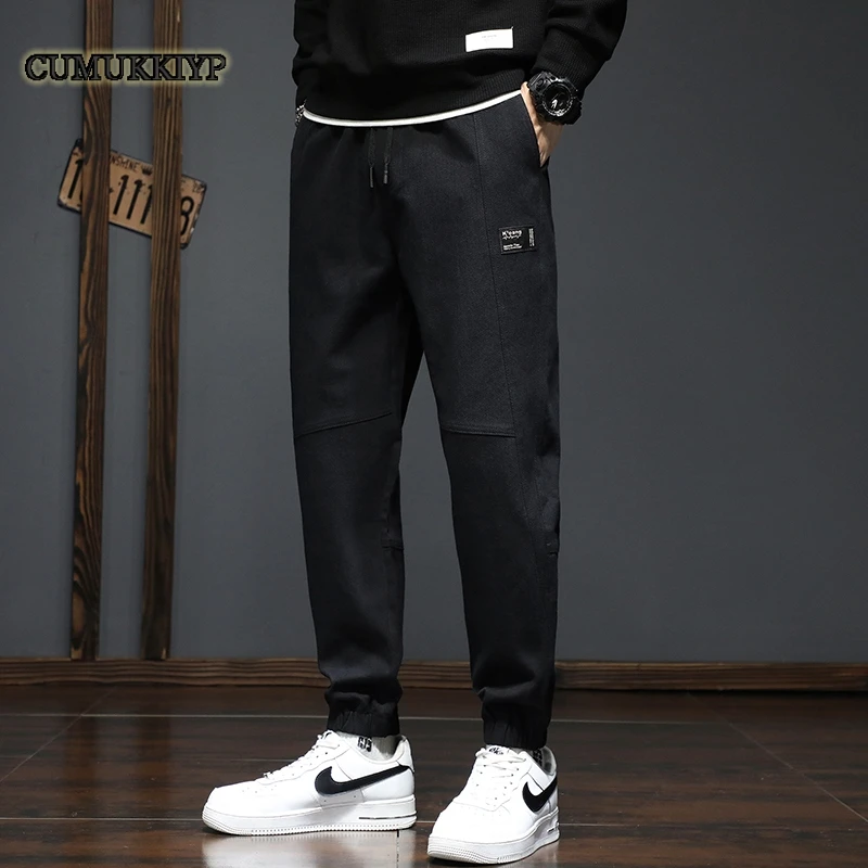 

CUMUKKIYP 2023 Autumn Winter New Arrival Loose Fit Denim Inspired Trendy Jogger Pants for Men