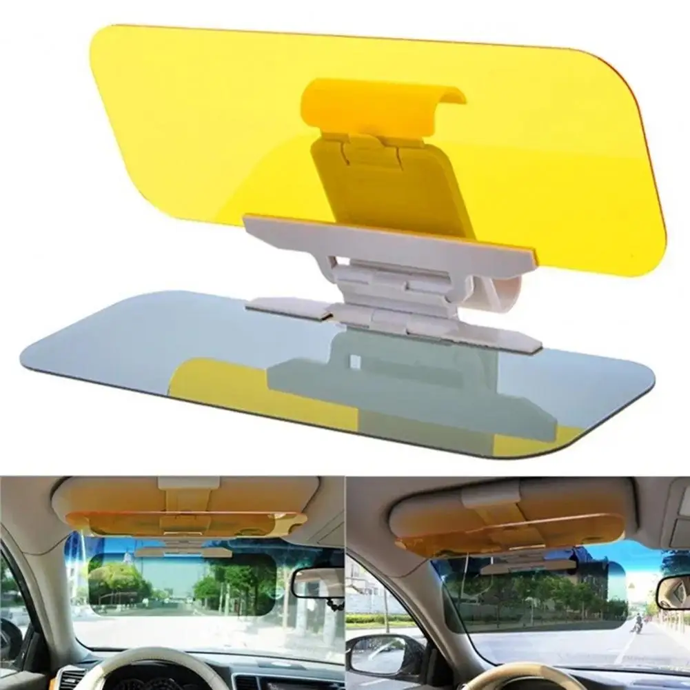 Night Vision Car Visor 2 in 1 Sun Visor for Day Night Driving Adjustable Car Goggles Anti UV Shield Windshield Visor