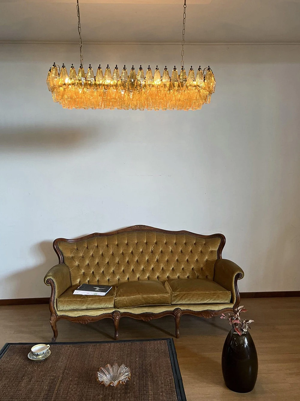 

American Crystal Chandelier 2026 Gold Hardware Murano Glass Ceiling Pendant Light Luster Adjustable Dimmable for Restaurant