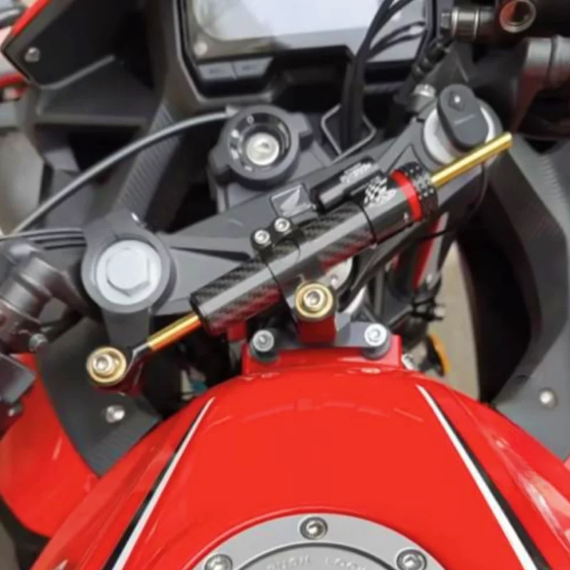 لهوندا CBR400R CBR500R الدراجات النارية توجيه استقرار المثبط قوس جبل عدة ألياف الكربون التوجيه المثبط استقرار