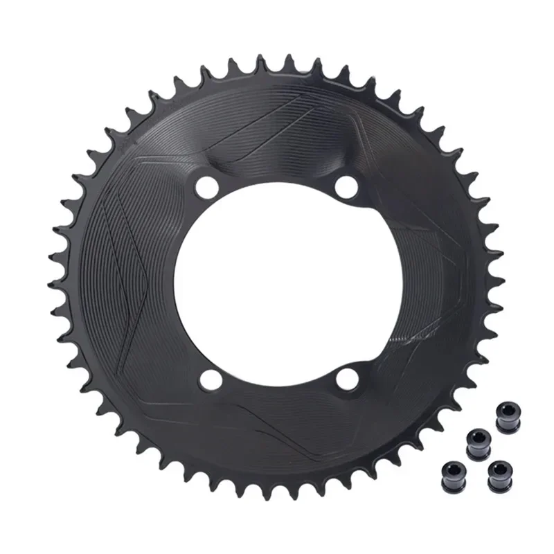 PASS QUEST SPRILL 3mm Offset 110BCD 4-Bolt AERO Chainring Narrow Wide Teeth for SHIMANO R8100 R9200 1X 12Speed UT8100 DA9200