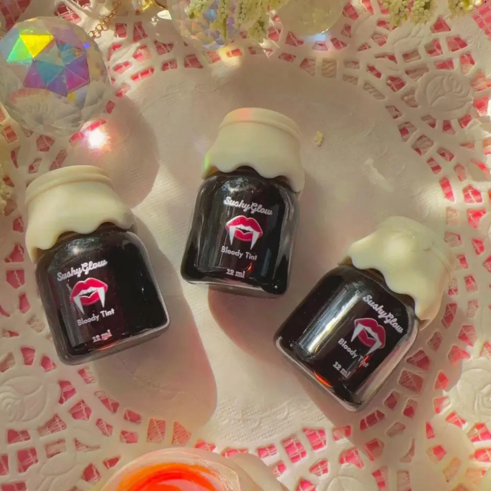 أسود-أحمر داكن mMatte ملمع الشفاه حزمة لون الدموي داكن ماتي لون الشفاه داكن ماتي اللون ترطيب ملمع الشفاه مقاوم للماء