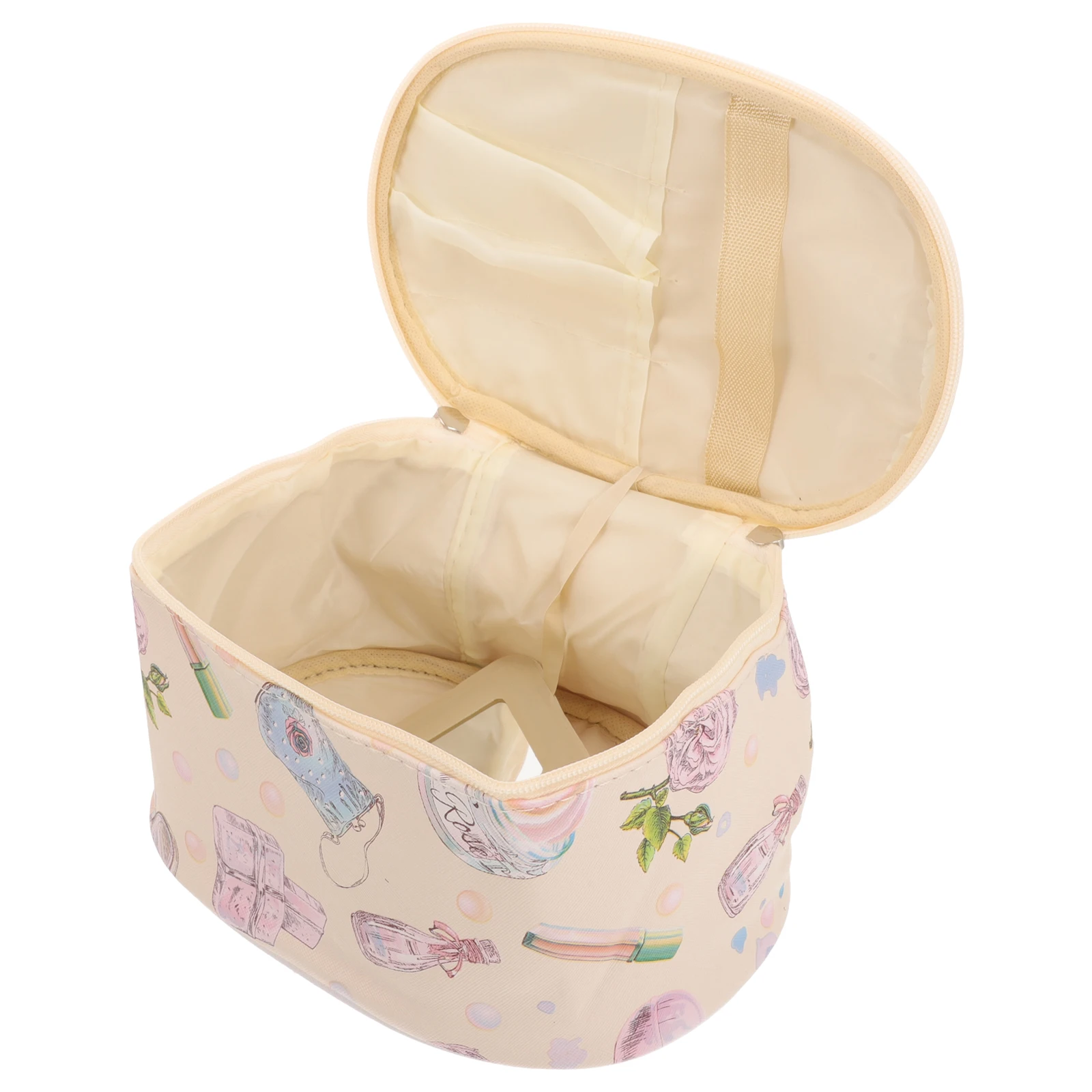 

Large Capacity Bag Makeup Storage Pouch Travel Toiletry Case Durable Elastic Strap Brush Holder Zipper Cosmetics
