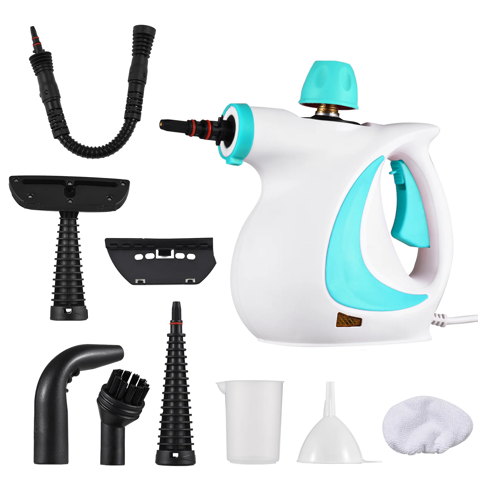  Handheld Steam Cleaner 1050W, Multi-Function High Temperature Steamer with 9 Attachments,  Deep Cleaning for Oven, Stove, Shower, Tile and Car Interior, US Plug