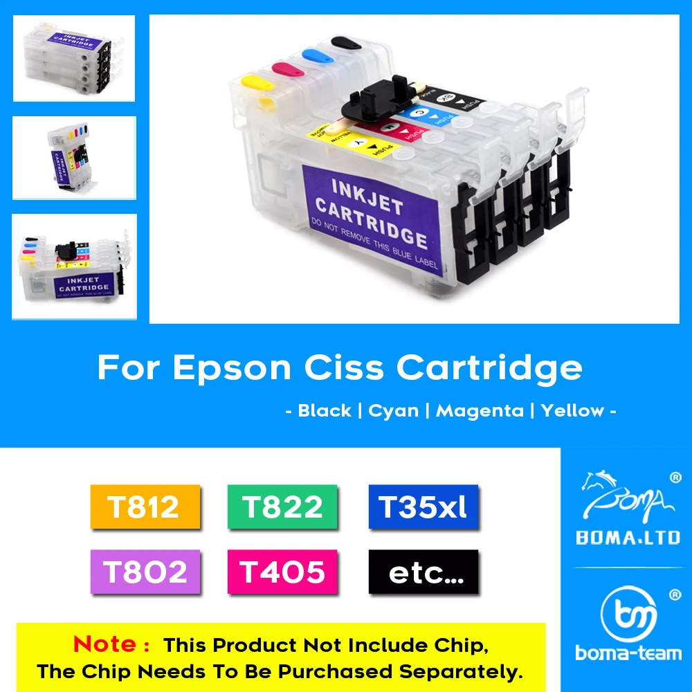 405XL T405XL 405 T405  CISS Cartridge Without Chip For EPSON WF-3820 WF-4820 WF-4830 WF-7840 WF-7830 WF-7835 NO Chip