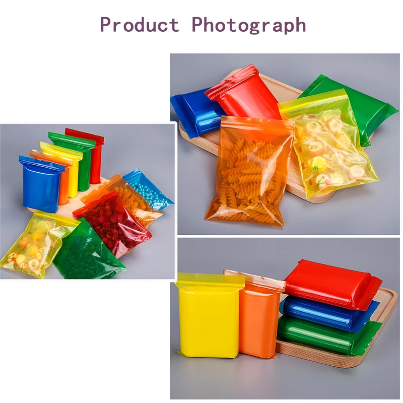 Transparent Polyethylene Bag Clear Poly Pack Resealable Plastic Storage Ziplock Reclosable Gift Packaging Mini Dustproof