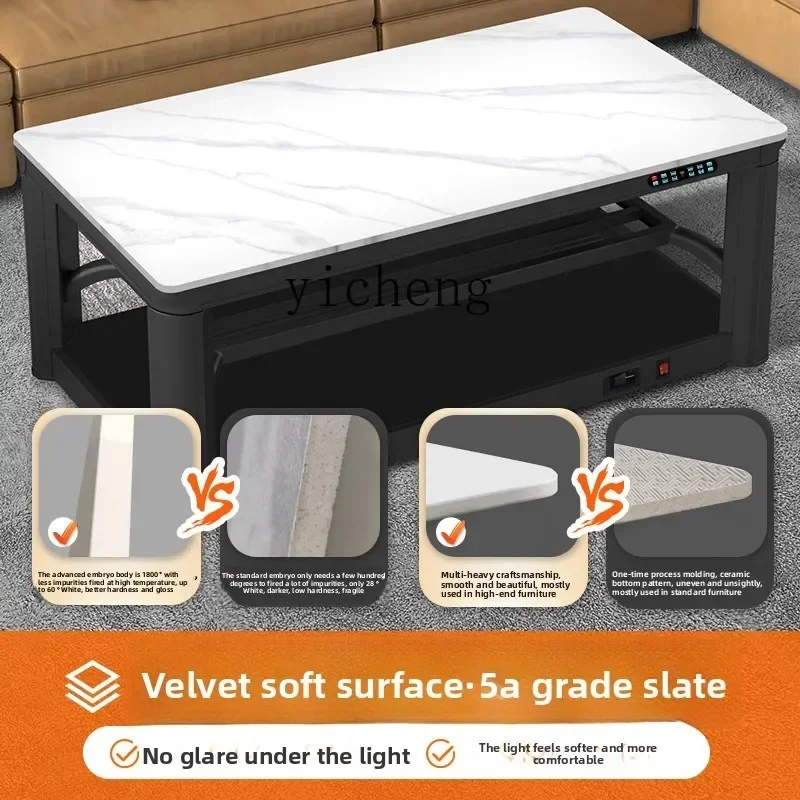 電気加熱テーブル 電気ストーブテーブル 加熱テーブル リフティング機能付き 正方形 家庭用 リビングルーム用