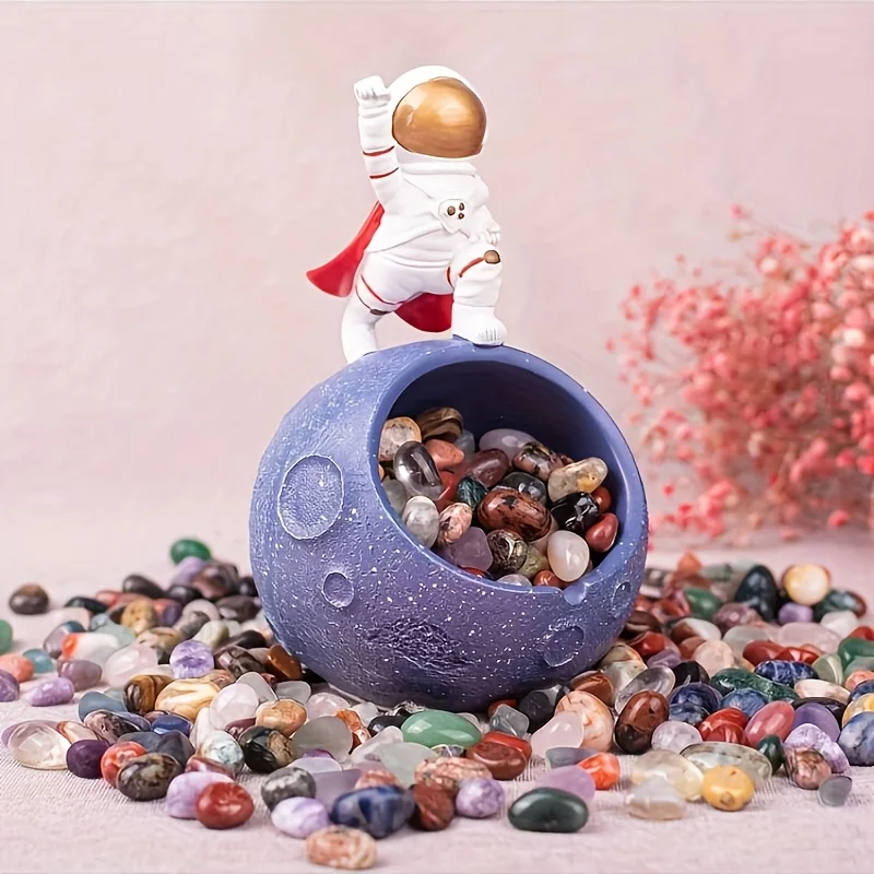 72pcs Natural Mixed Tumbled Stones Polished Crystals Healing Gemstones 1-1.5cm for Home Decor Aquarium Gravel Succulent Pots view 6