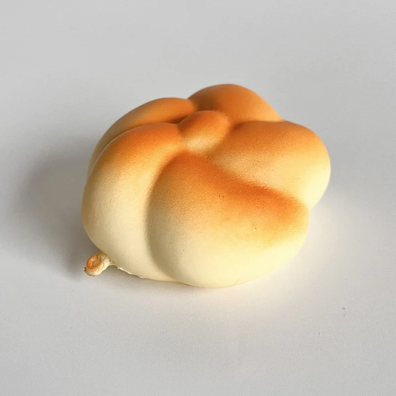 واقعية بو زهرة الخبز لينة ضغط انتعاش بطيء لعبة لتخفيف التوتر وهمية الغذاء التصوير الدعامة نافذة خزانة نموذج الديكور #4