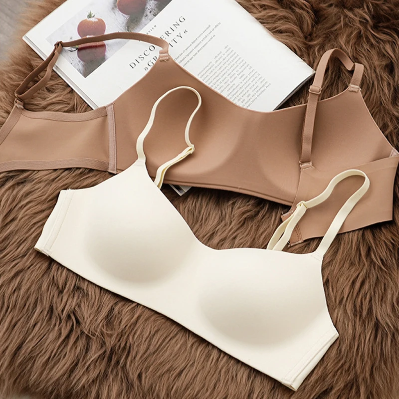 Seamless Bra for Women Comfort Wireless Gather Sexy Underwear Small Chest Bra Push Up Gather Bra Anti Sagging Upper Support Bra