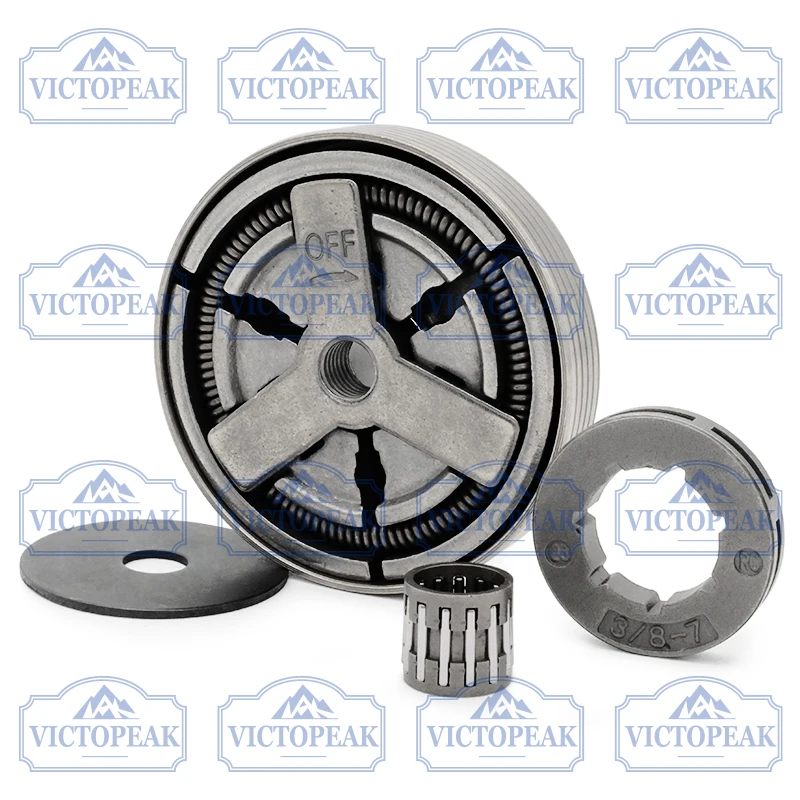 Kettensägenteile 5800 Kupplung und 3/8-7 Kettenrad-Kit für Großzahnkette 3/8" 0,058" – Detail 2