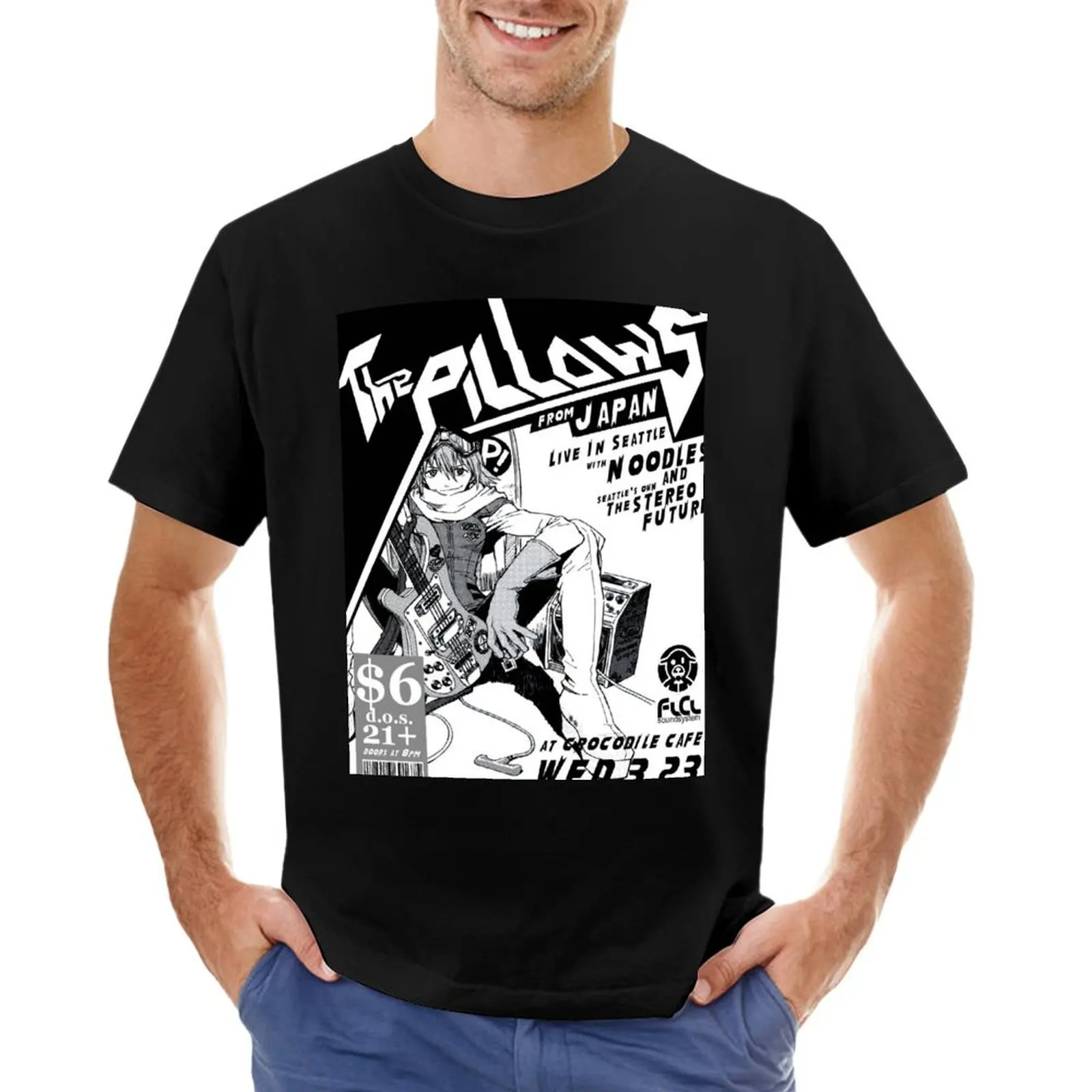 Flcl The Pillows Live T-Shirt cotton graphic tees sublime street wear mens tall t shirts