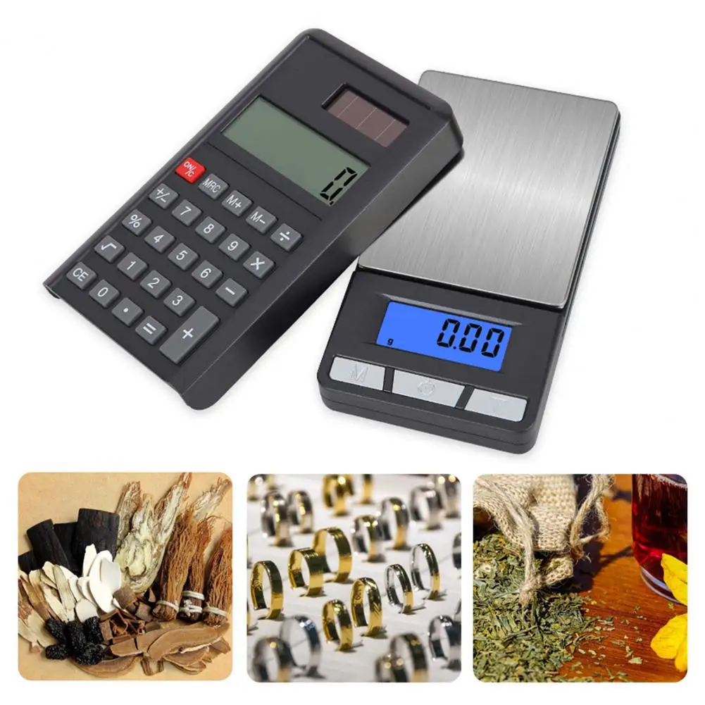 1 Set Jewelry Scale With Calculator LCD Screen Fast Reading 6 Units Conversion Tare Stainless High Accuracy Pocket Scale Shop