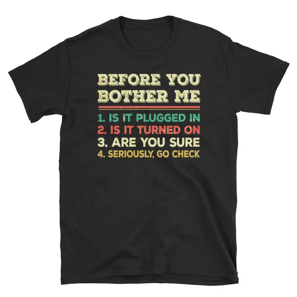 Funny Sys Admin T Shirt Tech Support IT Technical Supervisor Information Technology Techie Computer Repair Technician