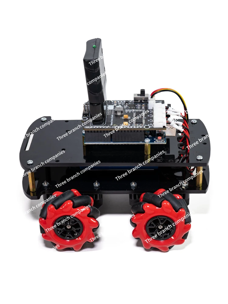 

4WD Smart Chassis Mecanum Wheel Tracking DIY Kit Omni-Directional Wheel Four-Wheel Drive Robot Remote Control