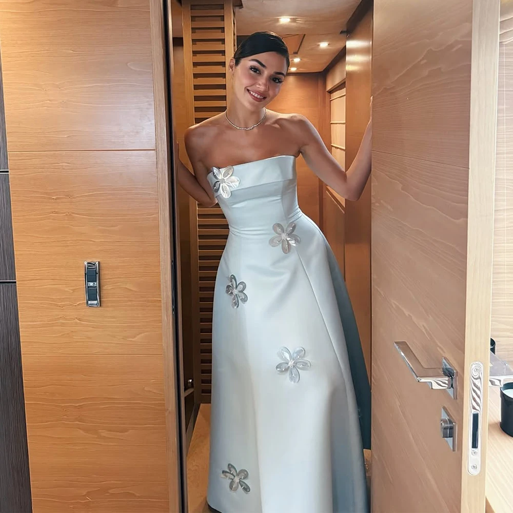 

Floor Length Evening Dress Sleeveless Formal Evening Gown Customized Prom Dresses For Wedding فساتين سهرة