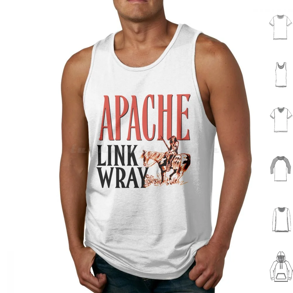 Link Wray Apache Tank Tops Print Cotton Link Wray Apache