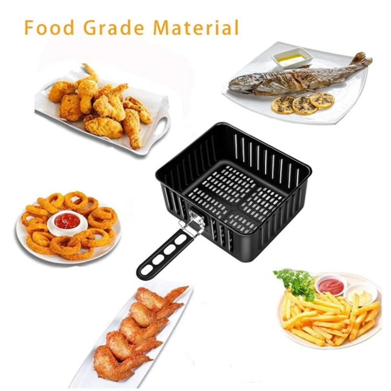 M2EE 6L/203oz Air Fryer Basket Roasting Basket Bakeware Fry Basket for GowiseCOSORI Kitchen Cookware