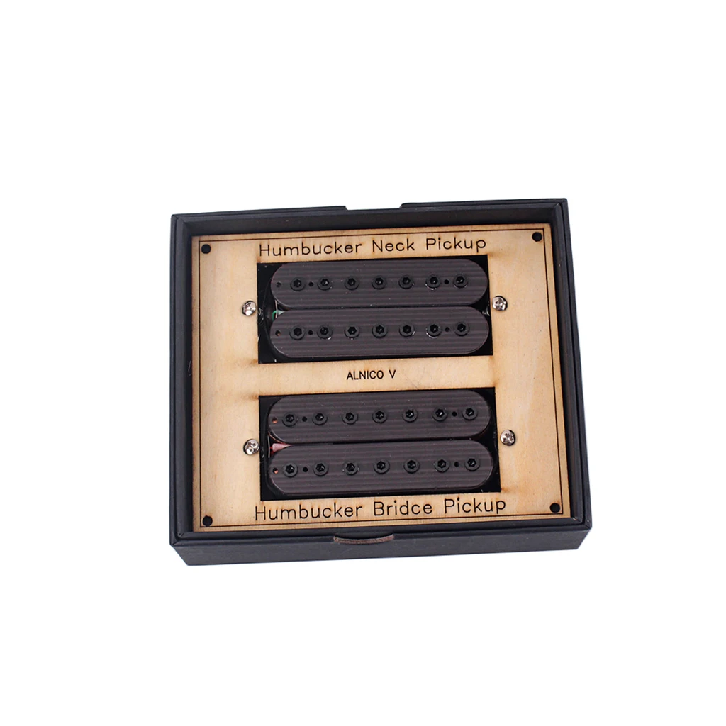 7 strings fiber alnico v neck and Bridge Pickup Humbucker Guitar
