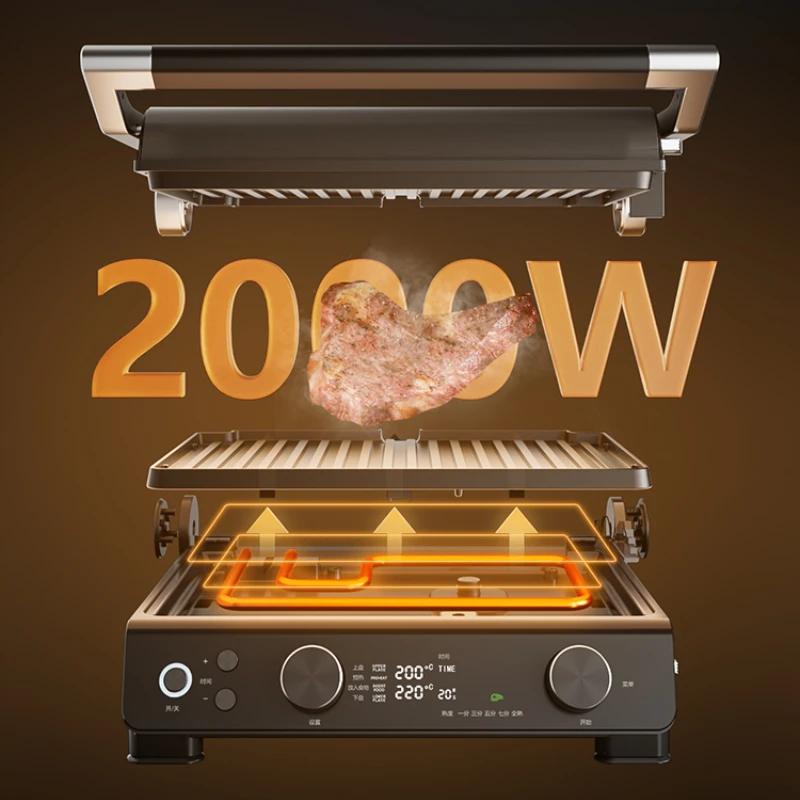 เครื่องย่างสเต็กอัจฉริยะ, เครื่องทำสเต็กอัตโนมัติมืออาชีพเชิงพาณิชย์แบบมัลติฟังก์ชันเตาบาร์บีคิวไฟฟ้า