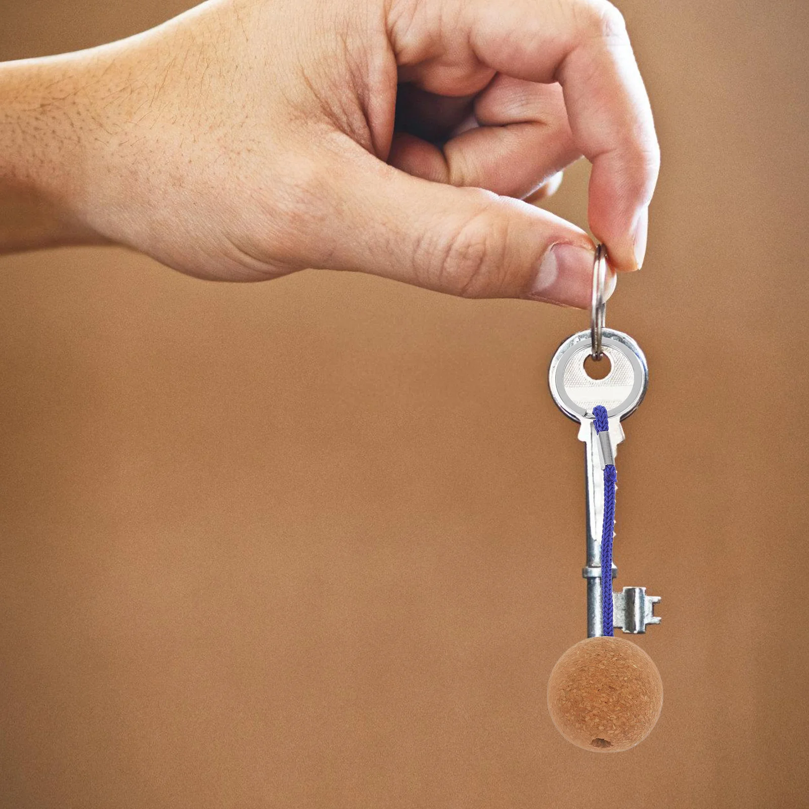 2 قطعة الإبداعية العائمة الفلين الكرة المفاتيح المزدهر تعويم حلقة رئيسية للتجديف القوارب الصيد تصفح الرياضات المائية