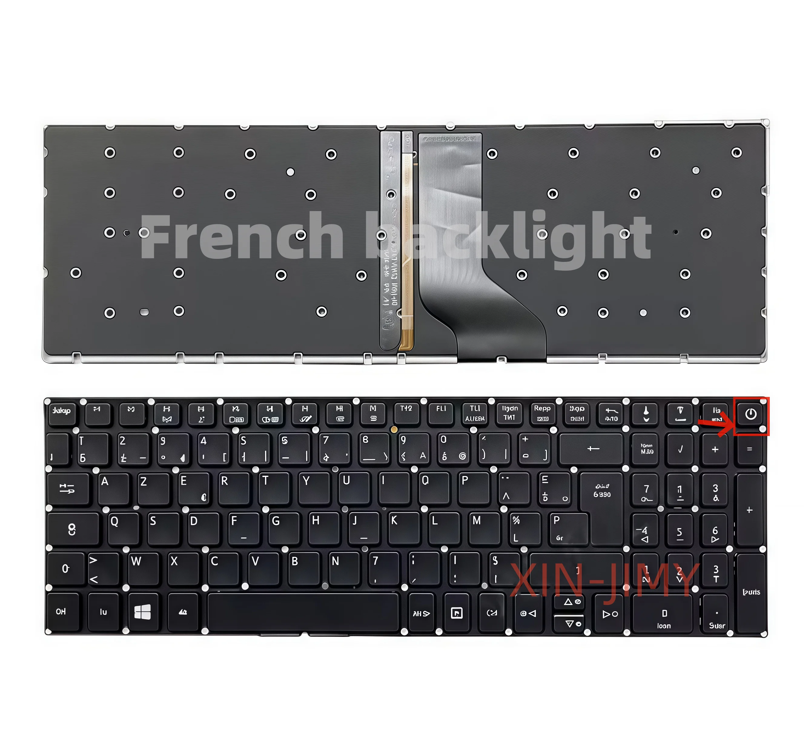 

Клавиатура с французской подсветкой для Acer Aspire V15 Nitro VN7-572G VN7-572TG VN7-592G VN7-792G A517-51G A615-51