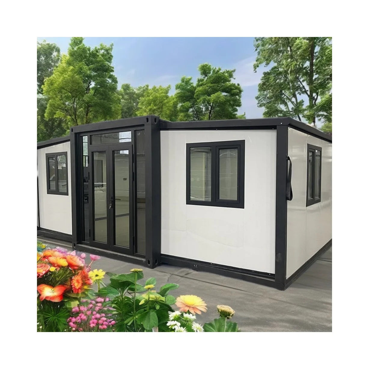 حاوية فولاذية قابلة للتوسيع محلول بناء محمول صديق للبيئة مع 3 غرف نوم للفنادق والمكاتب 20 قدم/30 قدم/40 قدم