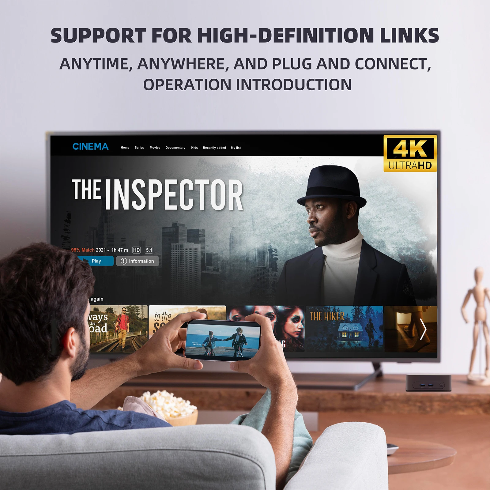 ZSUS N100 Mini PC Intel Celeron Computer da gioco desktop 8 GB 128 GB 256 GB DDR4 USB3.0 WIFI5 BT4.2