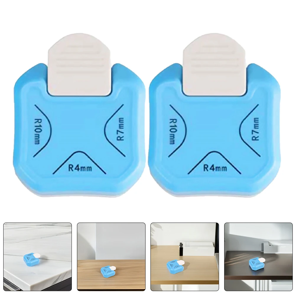 

2pcs Corner Rounder Punch Multi Angle Trimming Tool for Paper Cardstock DIY Crafts Portable Small Paper with Embossing