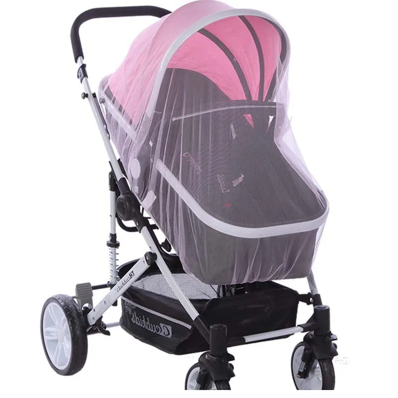 Baby Stroller Mosquito Net Pushchair Cart Insect Shield Net Mesh Safe Infants Protection Mesh Cover Baby Stroller Accessories