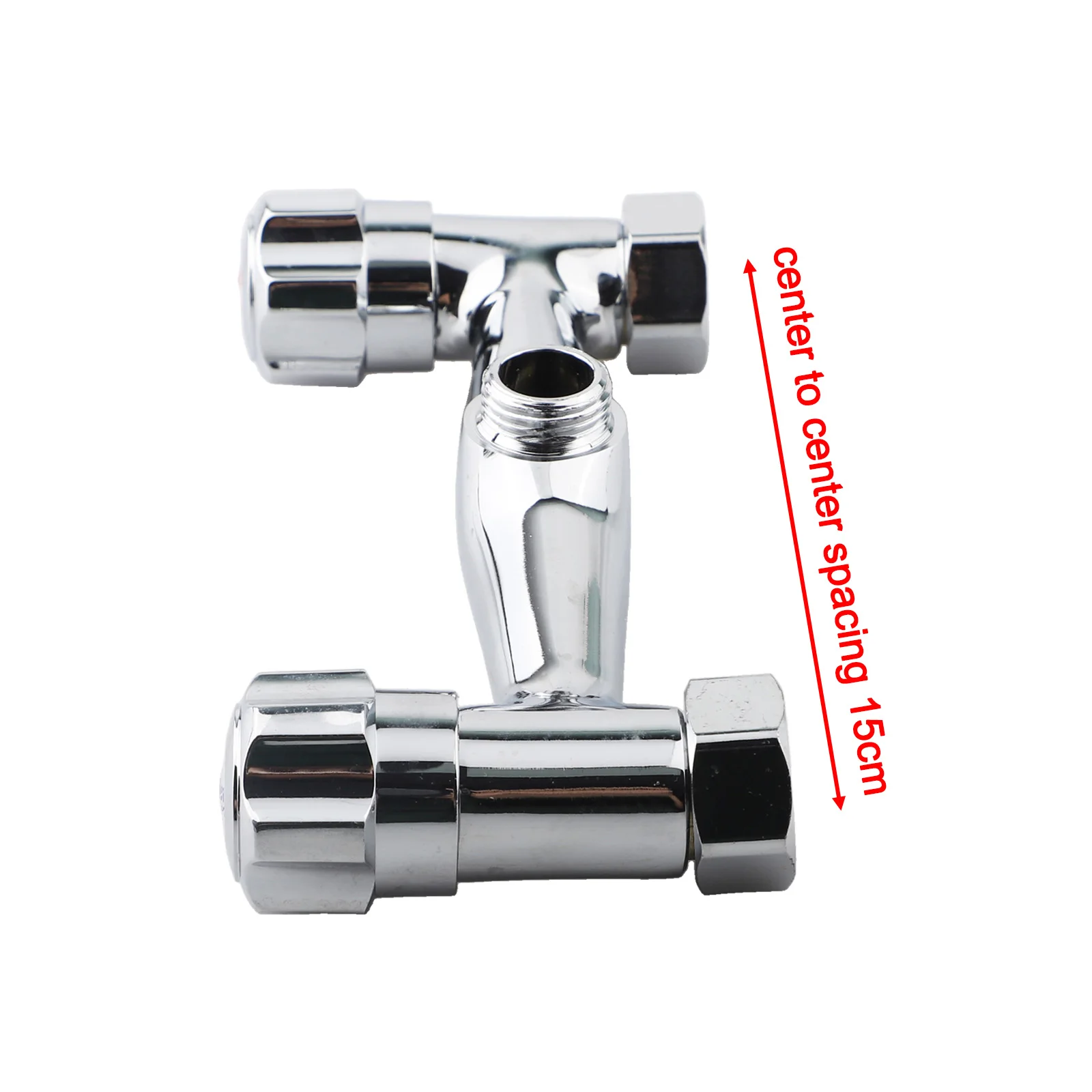 1PCS Chrome Dual Handle Shower Faucet Brass Spout Valve Hot And Cold Water Mixer Bathtub Faucet Bathroom Tool Accessories