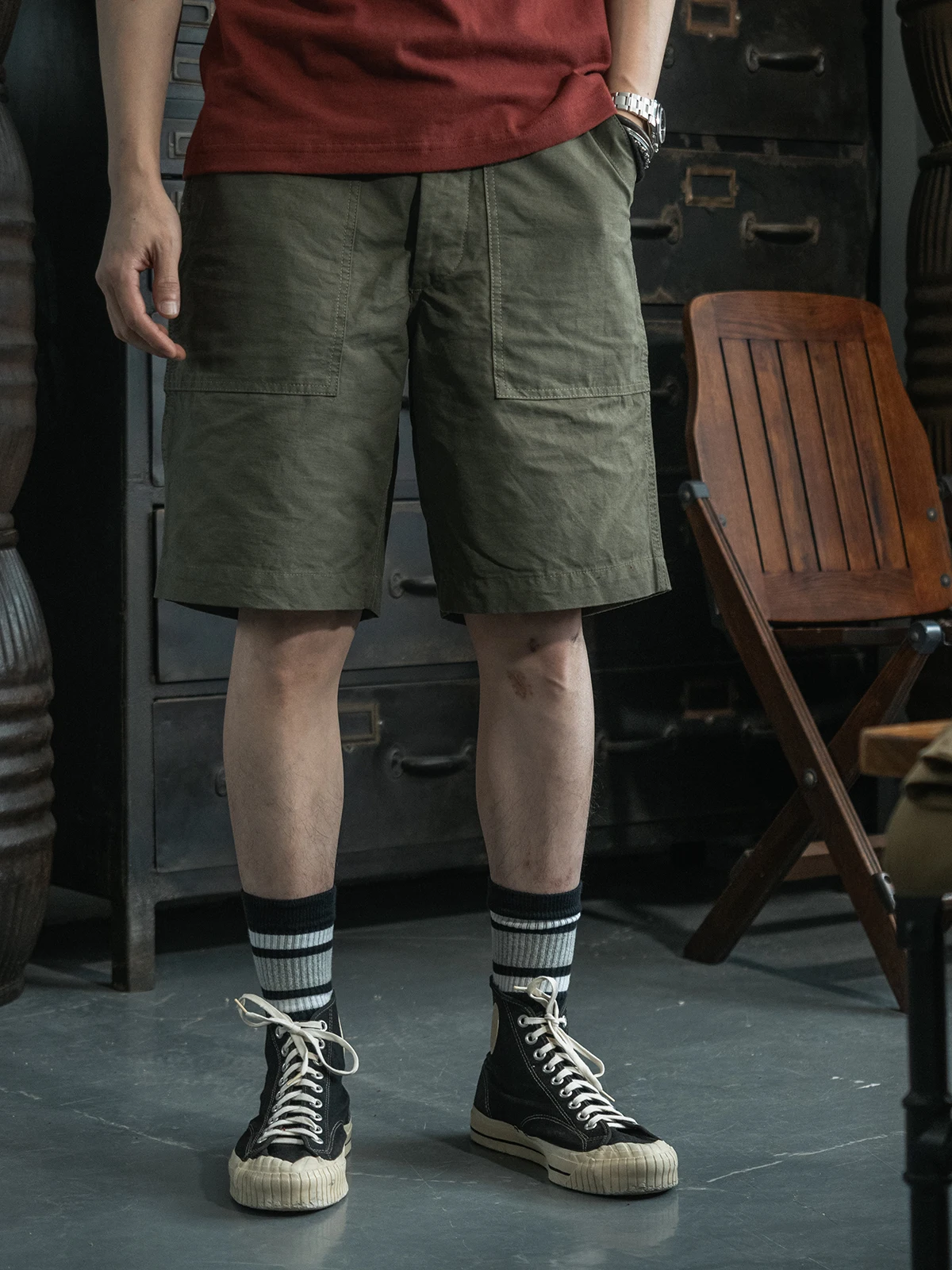 

Non Sto Pure Cotton Спецодежда orts Rigorously Tailored Utili Fatigue Bread Pants Молодежные Vitali Sle Повседневные orts