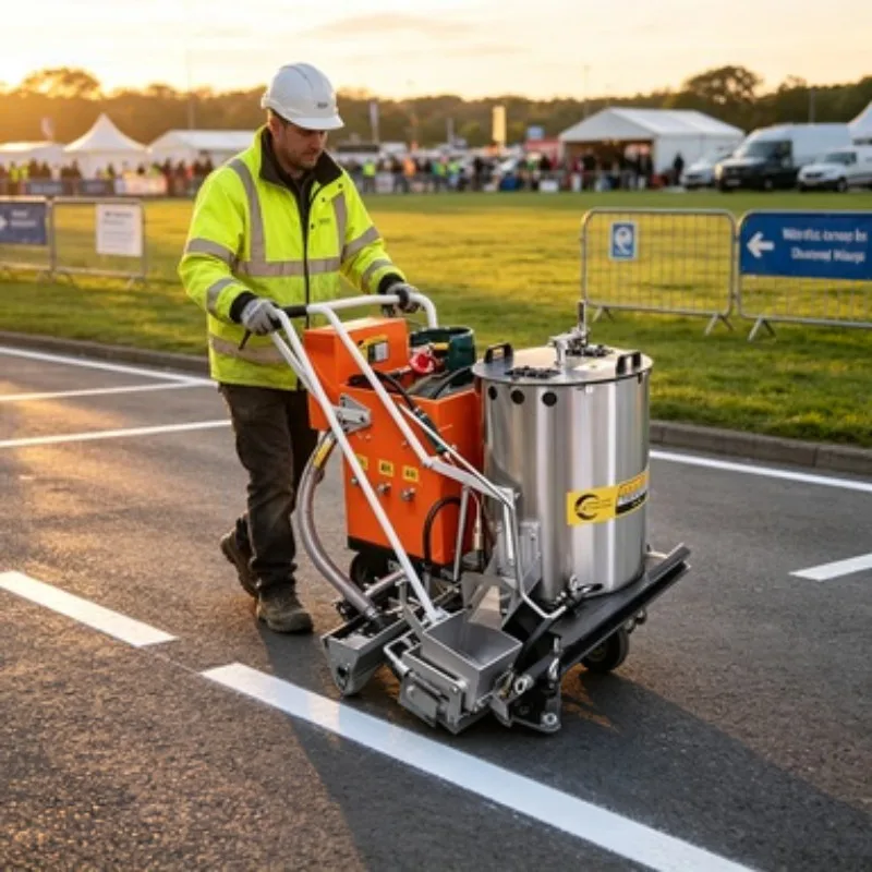 Self Propelled Airless Painting Stripping Ride on Automatic Skip Line Double Lines Wide Lines Road Marking Machine